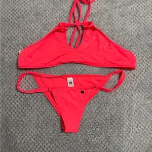 Wicked Weasel Vibrant coral Bikini Set